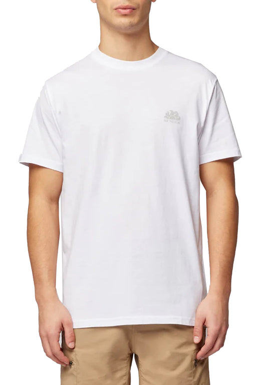 T-shirt girocollo cotone bianca basic Sundek P24