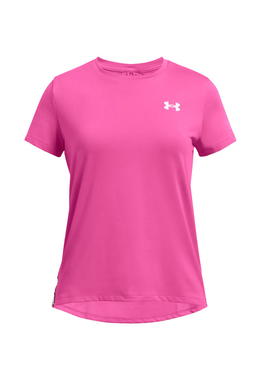 T-shirt girocollo rosa leggera ragazza junior Knockout Under Armour P24