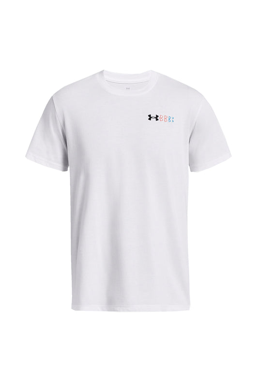 T-shirt girocollo bianca logo cuore Repeat Under Armour P24