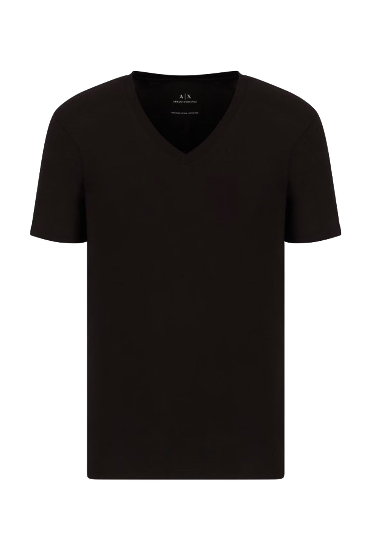 T-shirt nera scollo v cotone Armani Exchange P25 8NZT75ZJA5Z 12001200 ARMANI EXCHANGE 