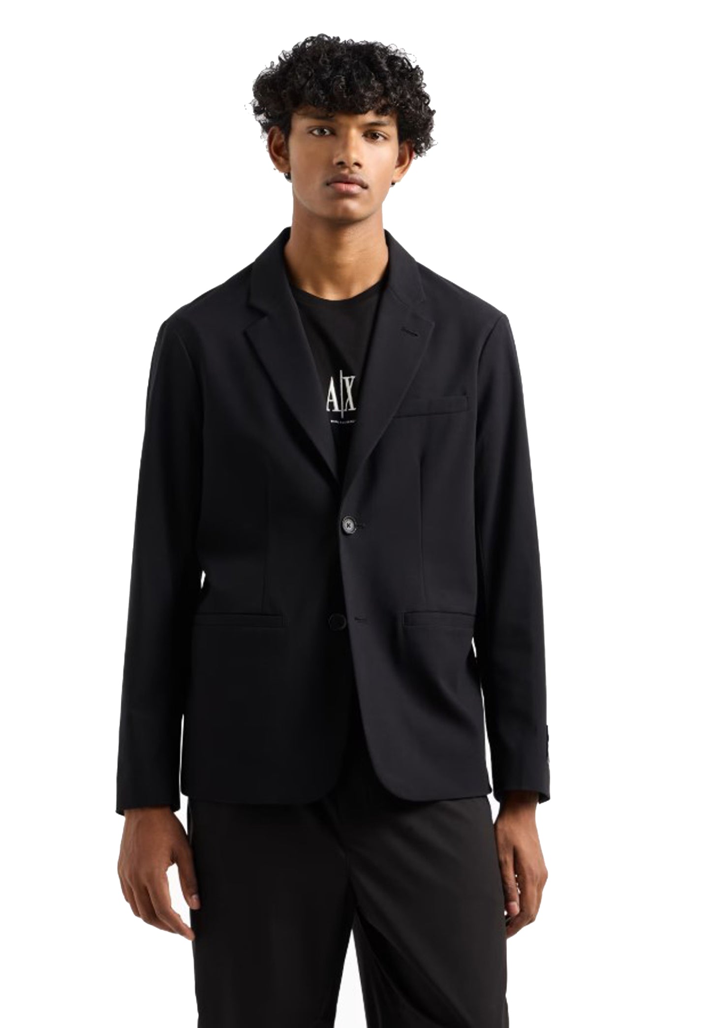 Giacca formale nera monopetto misto lana viscosa Armani Exchange P25<BR/> XM000345AF10897 UC001UC001 ARMANI EXCHANGE 