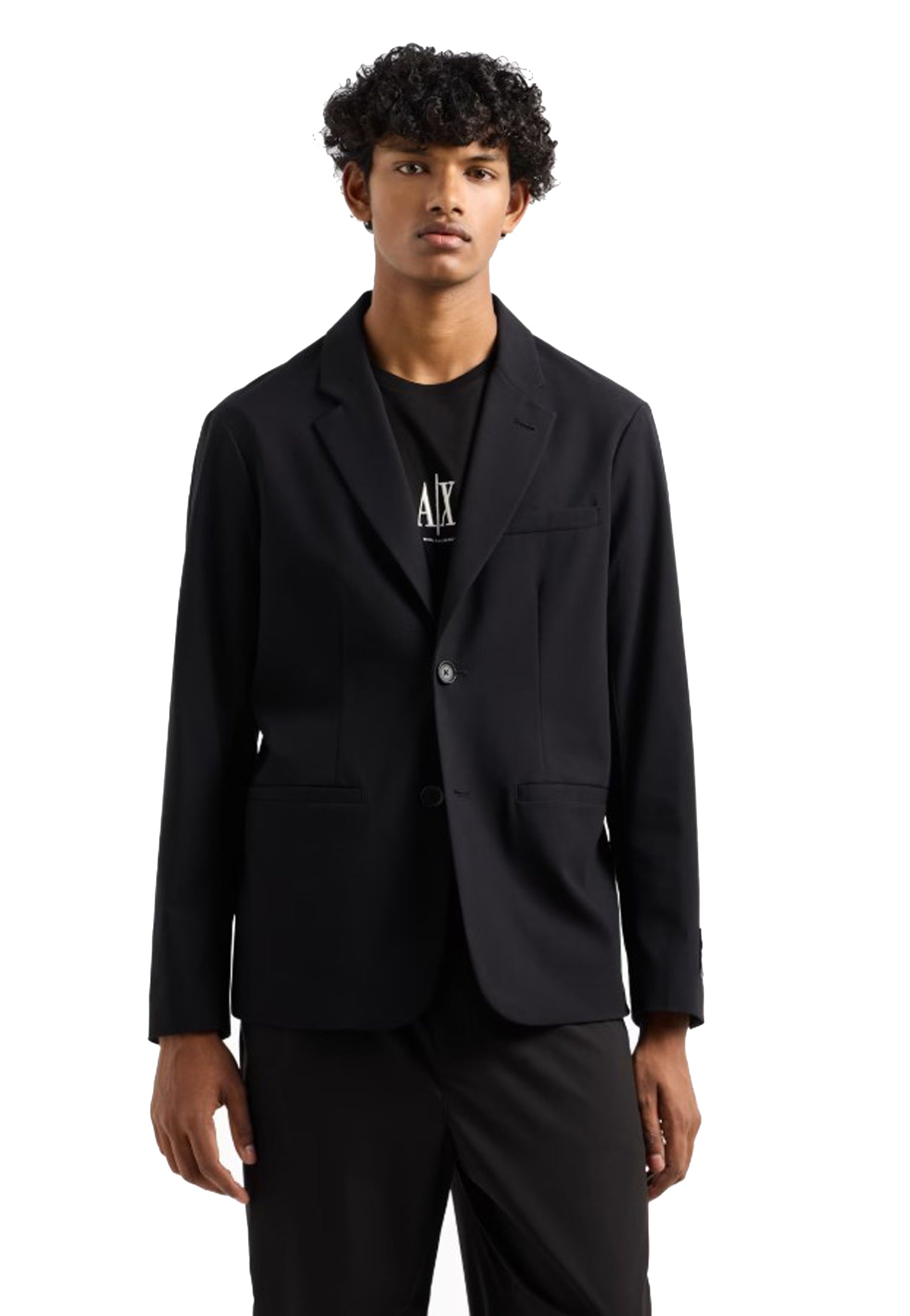 Giacca formale nera monopetto misto lana viscosa Armani Exchange P25<BR/> XM000345AF10897 UC001UC001 ARMANI EXCHANGE 