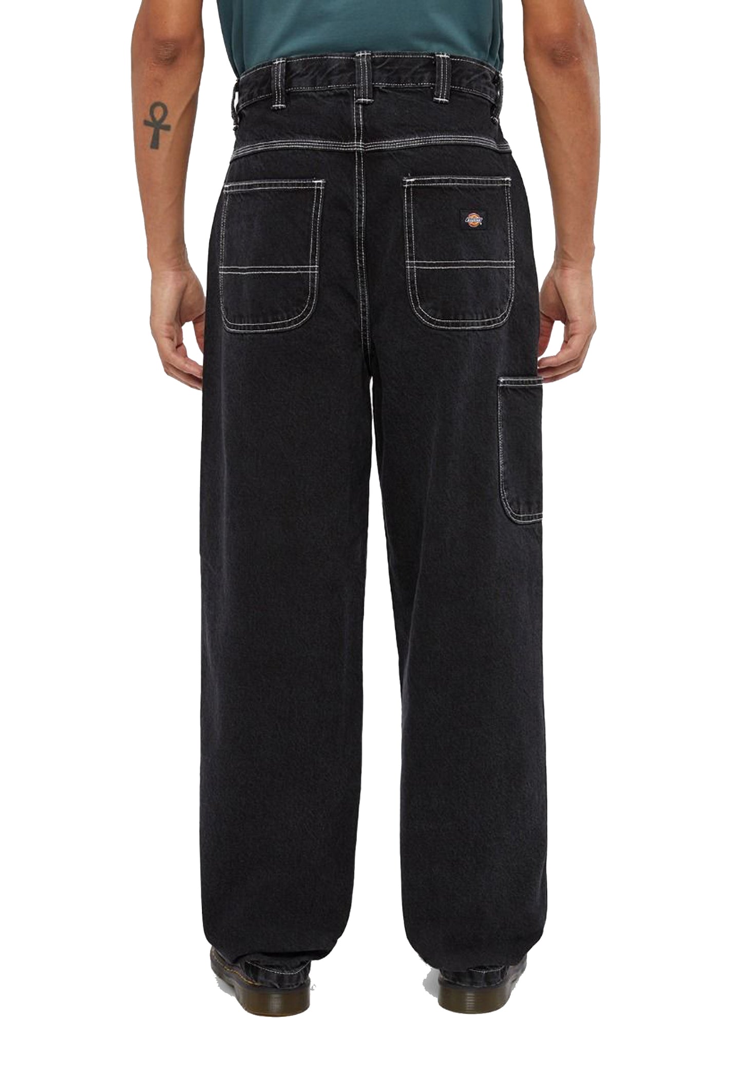 Pantalone jeans denim nero Madison baggy Dickies P25 DK0A4YEC BLACK J791BLACK J791 DICKIES 