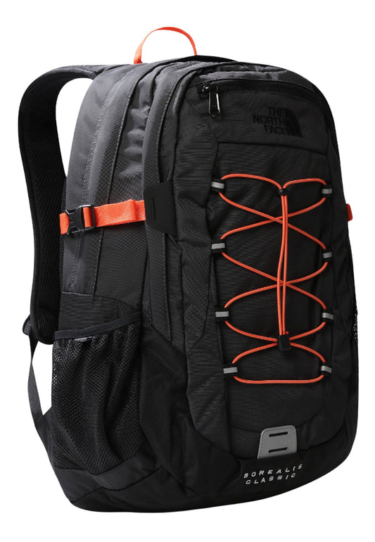 Zaino grigio lacci arancioni Borealis Classic The North Face P25 NF00CF9CAOZ1 NFAOZNFAOZ THE NORTH FACE 