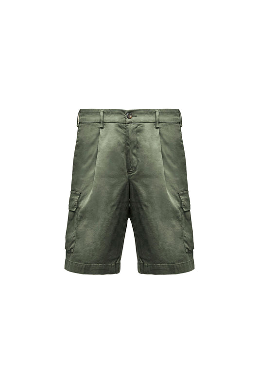 Bermuda Pantaloni Corti verde cargo cotone Aeronautica Militare P26 261BE0287UCT04331 0730407304 AERONAUTICA MILITARE 