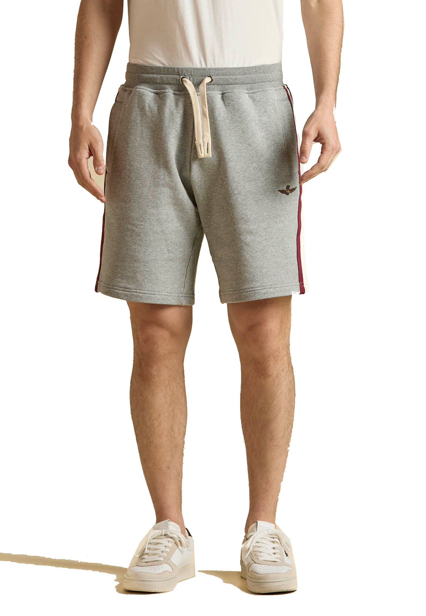 Pantaloni corti shorts sportivi felpati grigi Aeronautica Militare P26 261BF0030UF00677 1717117171 AERONAUTICA MILITARE 