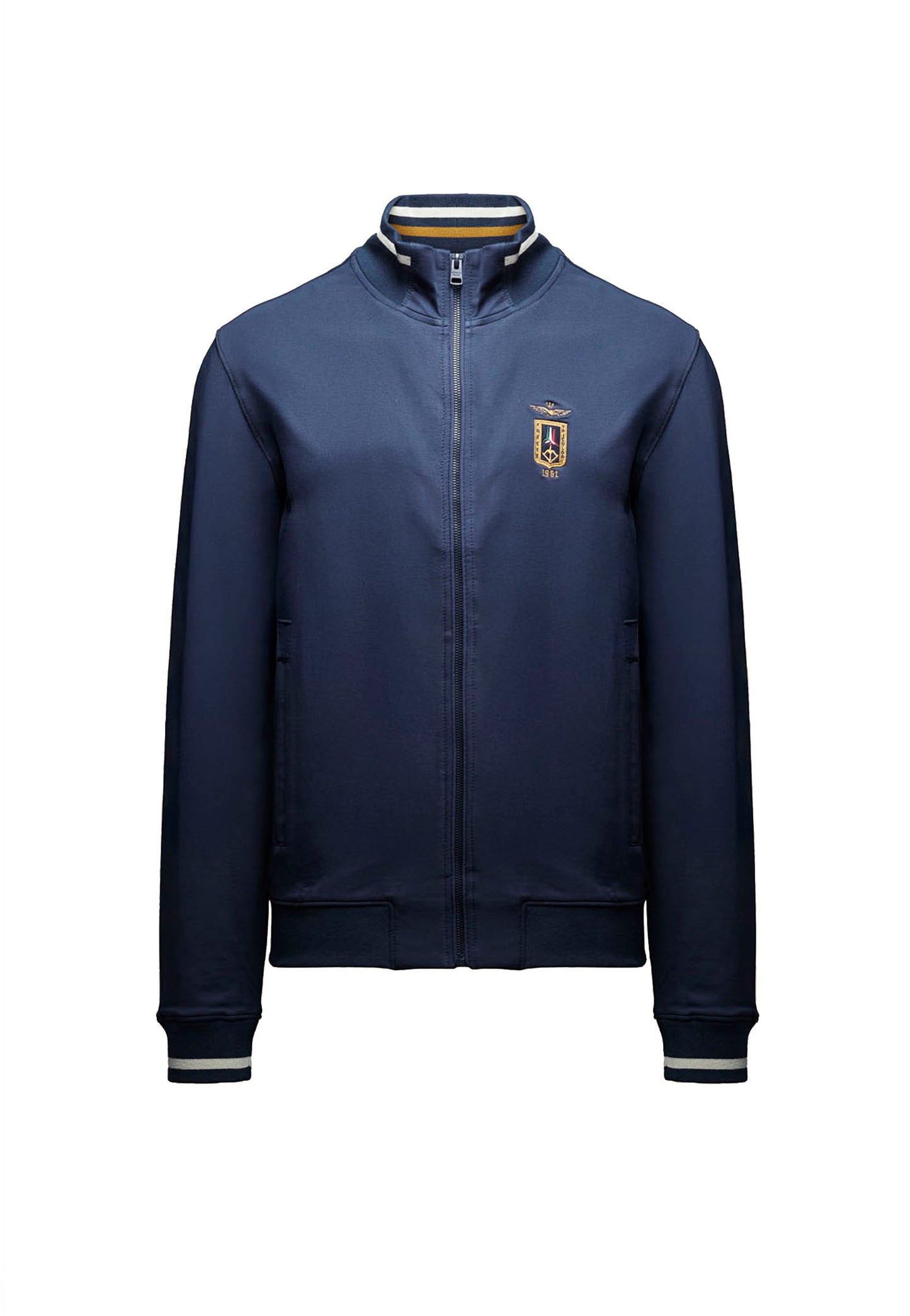 Felpa full zip blu Frecce Tricolori Aeronautica Militare P26 261FE2089UF00674 0818408184 AERONAUTICA MILITARE 