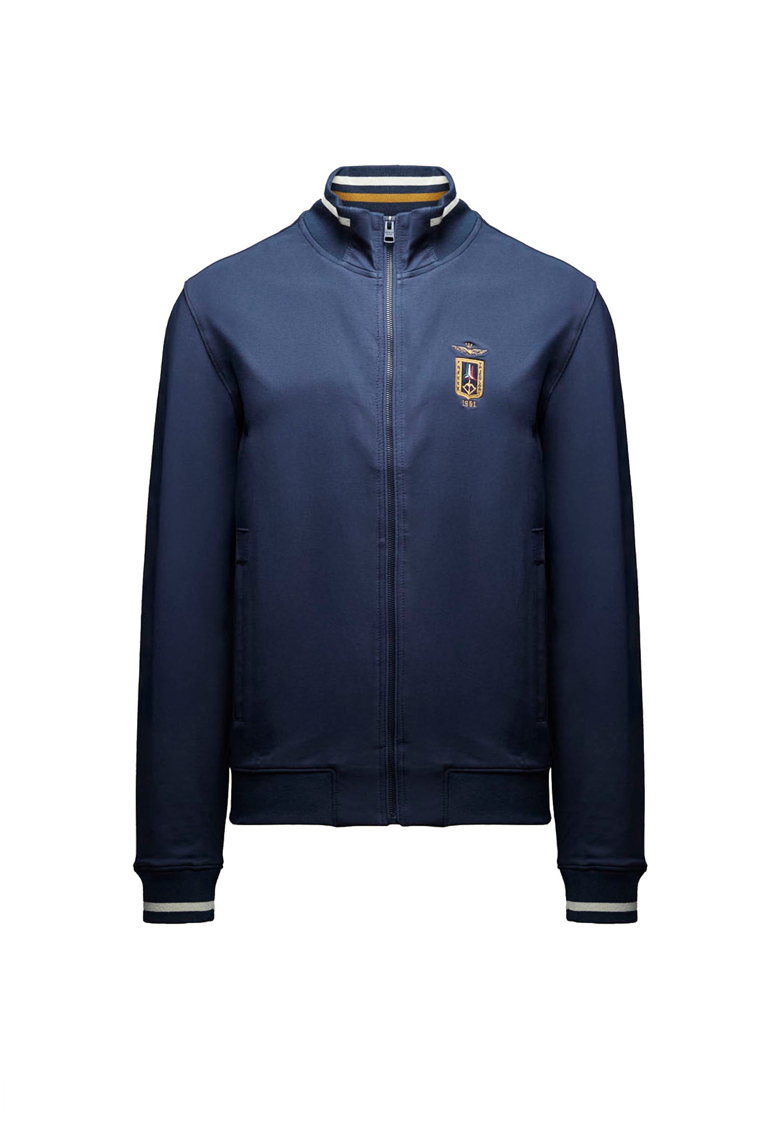 Felpa full zip blu Frecce Tricolori Aeronautica Militare P26 261FE2089UF00674 0818408184 AERONAUTICA MILITARE 
