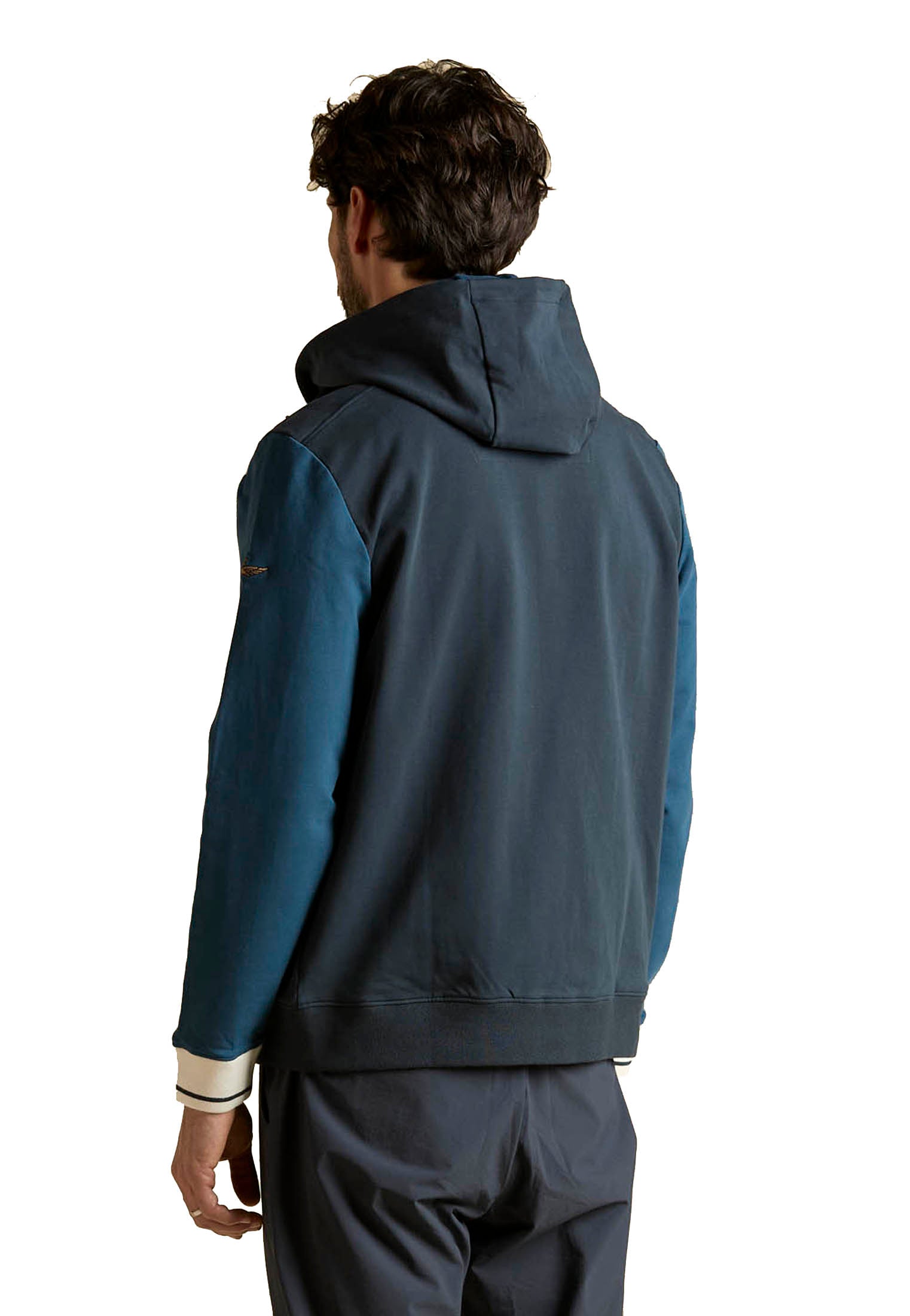 Felpa con cappuccio removibile blu Frecce Tricolori Aeronautica Militare P26 261FE2096UF00674 9472094720 AERONAUTICA MILITARE 