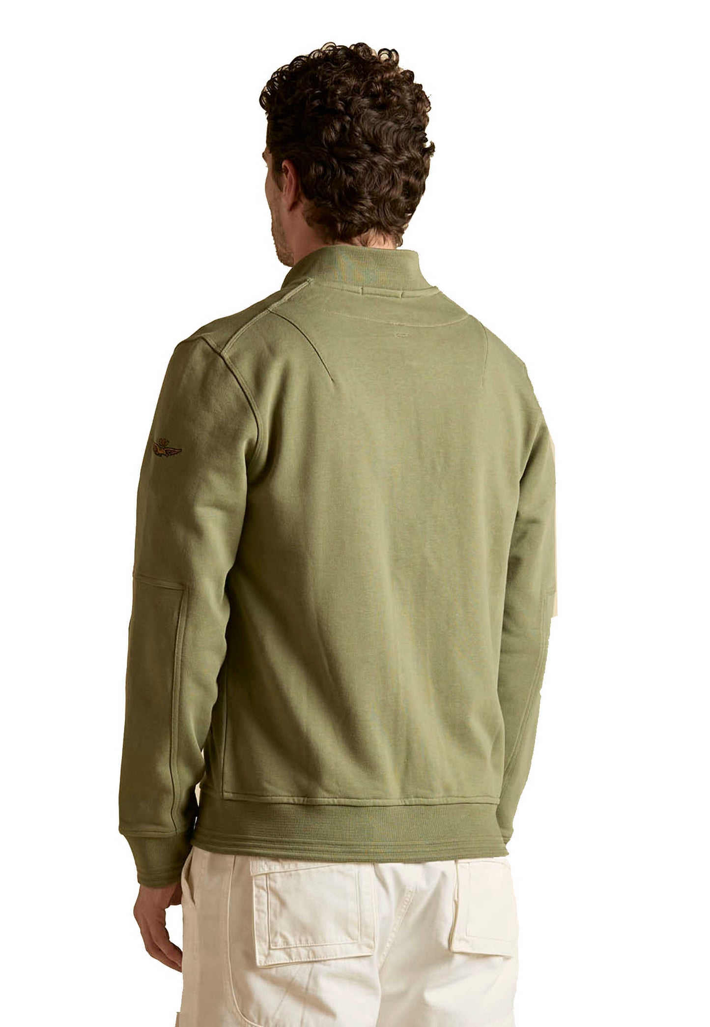 Felpa verde full zip patch Frecce Tricolori Aeronautica Militare P26 261FE2102UF00679 0730407304 AERONAUTICA MILITARE 