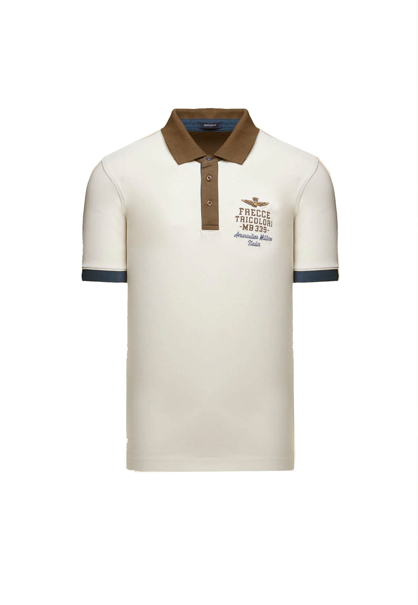 Polo a mezze maniche beige Frecce Tricolori Aeronautica Militare P26 261PO1908UP00191 7307873078 AERONAUTICA MILITARE 