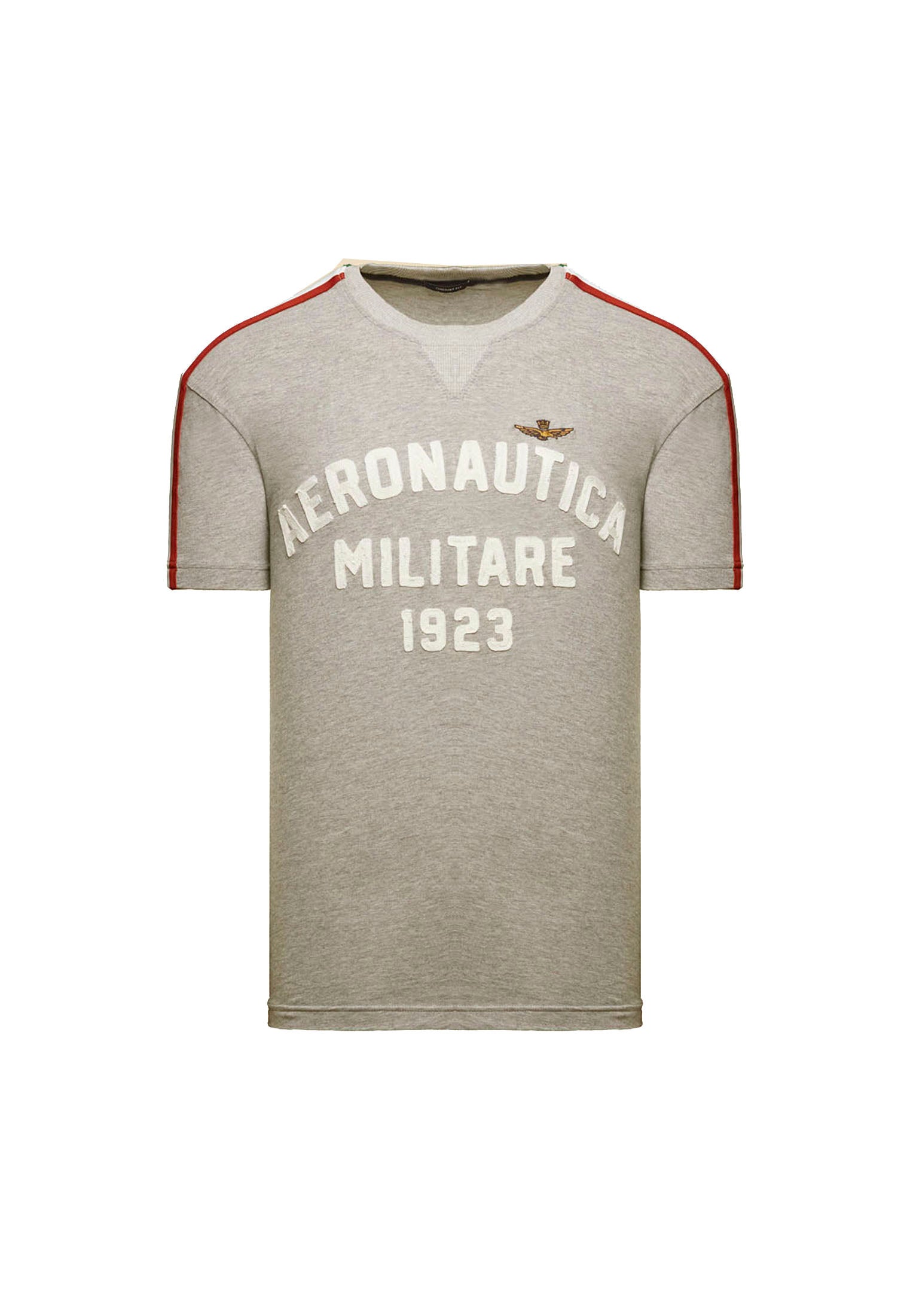 T-shirt girocollo grigia sportiva Aeronautica Militare P26 261TS2516UJ00723 1717117171 AERONAUTICA MILITARE 