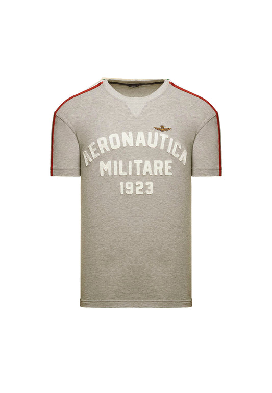 T-shirt girocollo grigia sportiva Aeronautica Militare P26 261TS2516UJ00723 1717117171 AERONAUTICA MILITARE 