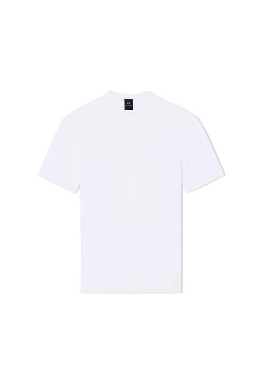 T-shirt bianca in maglia cotone maniche corte girocollo Armani Exchange P26 8NZM5C ZM3JZ 11161116 ARMANI EXCHANGE 
