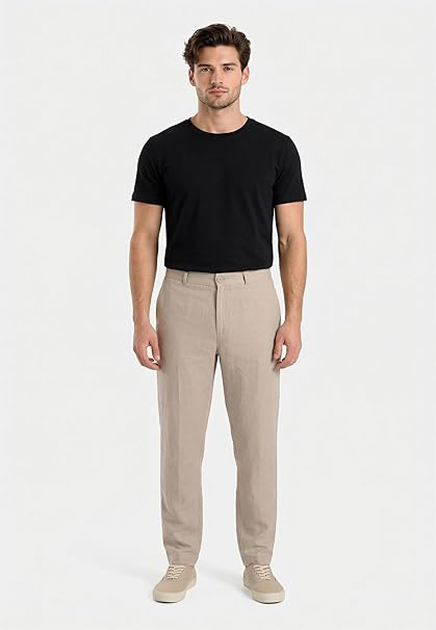 Pantaloni beige misto lino Armani Exchange P26 8NZP15 ZNFNZ 17241724 ARMANI EXCHANGE 
