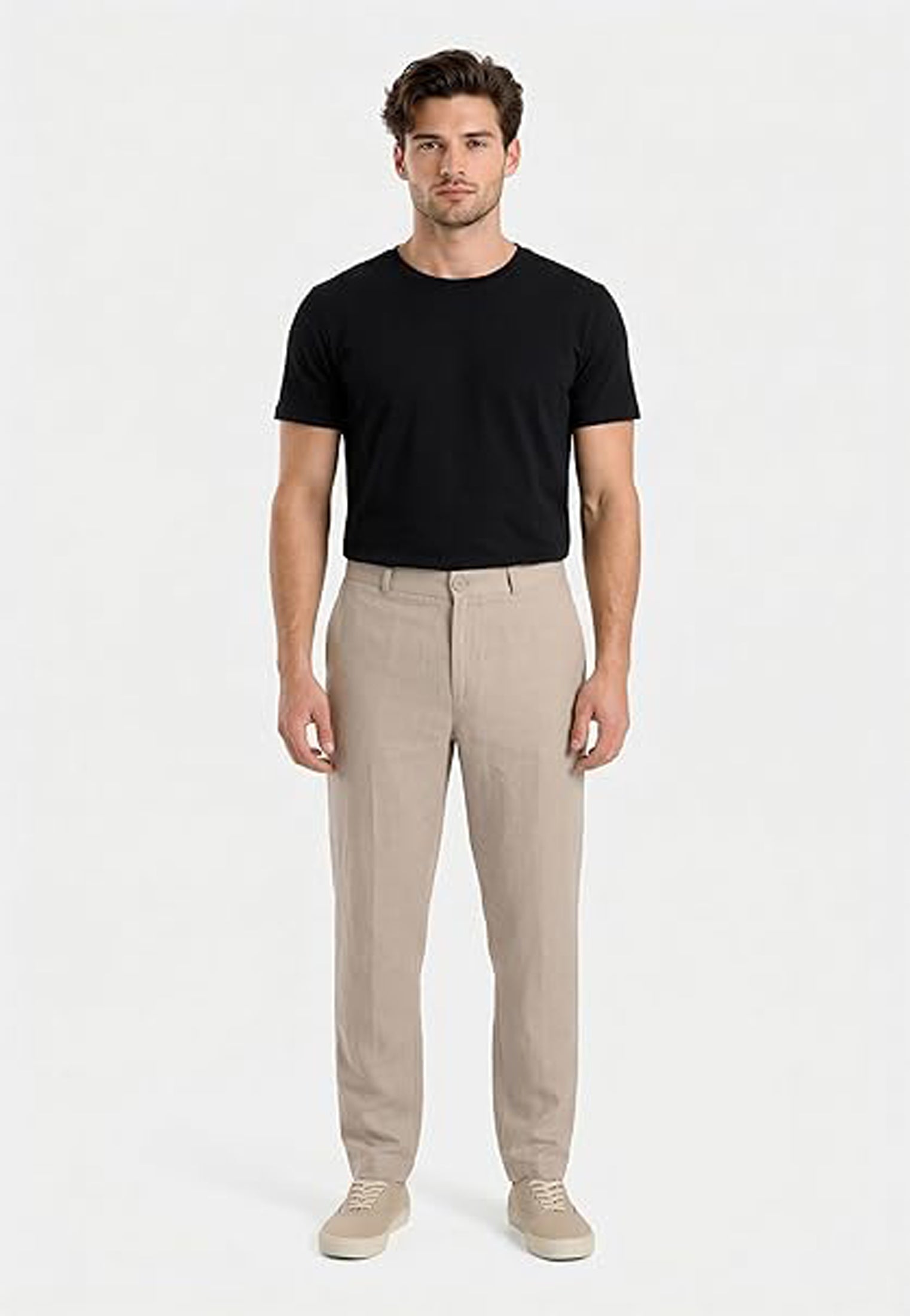 Pantaloni beige misto lino Armani Exchange P26 8NZP15 ZNFNZ 17241724 ARMANI EXCHANGE 