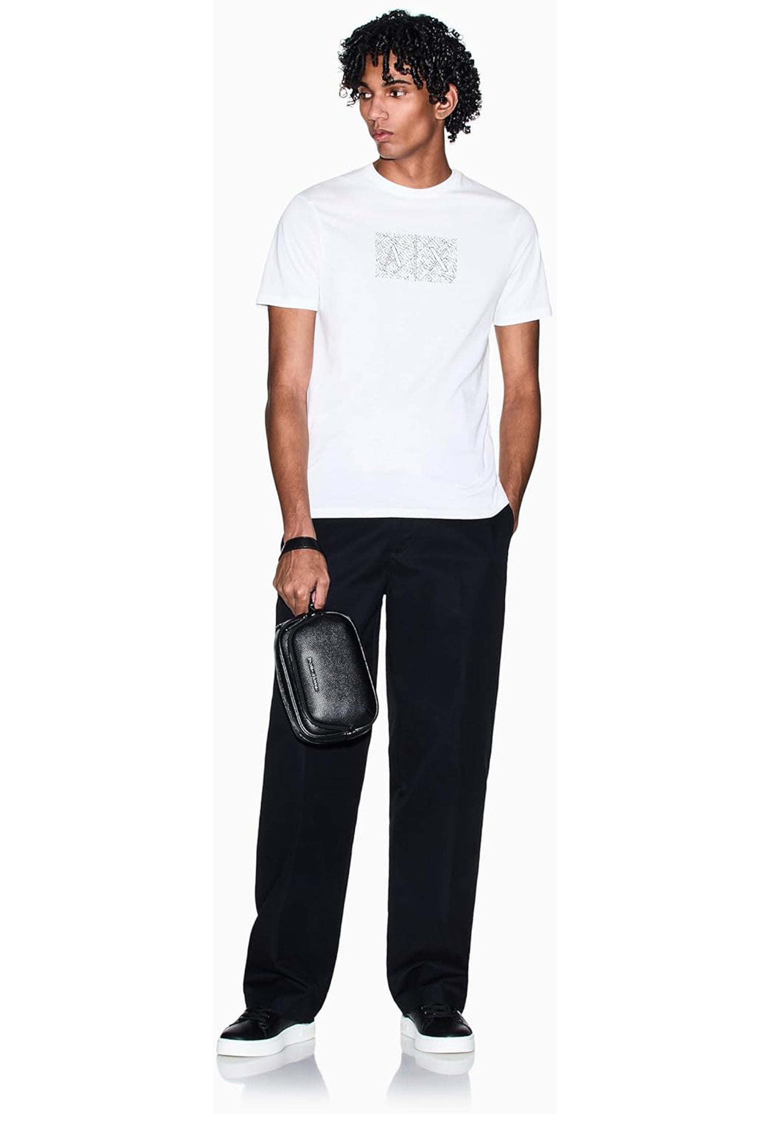 T-shirt girocollo cotone bianca Armani Exchange P26 XM002784 AF10356 U0009U0009 ARMANI EXCHANGE 