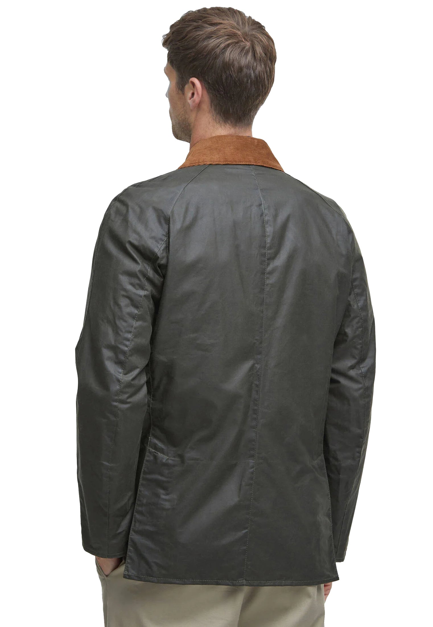 Giacca cerata leggera verde Ashby Barbour P26 MWX1377 OL51OL51 BARBOUR 