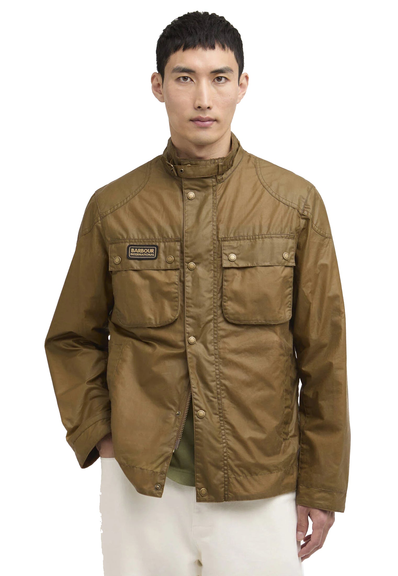 Giacca beige cerata cotone Merton Barbour P26 MWX2455 SN31SN31 BARBOUR INTERNATIONAL 