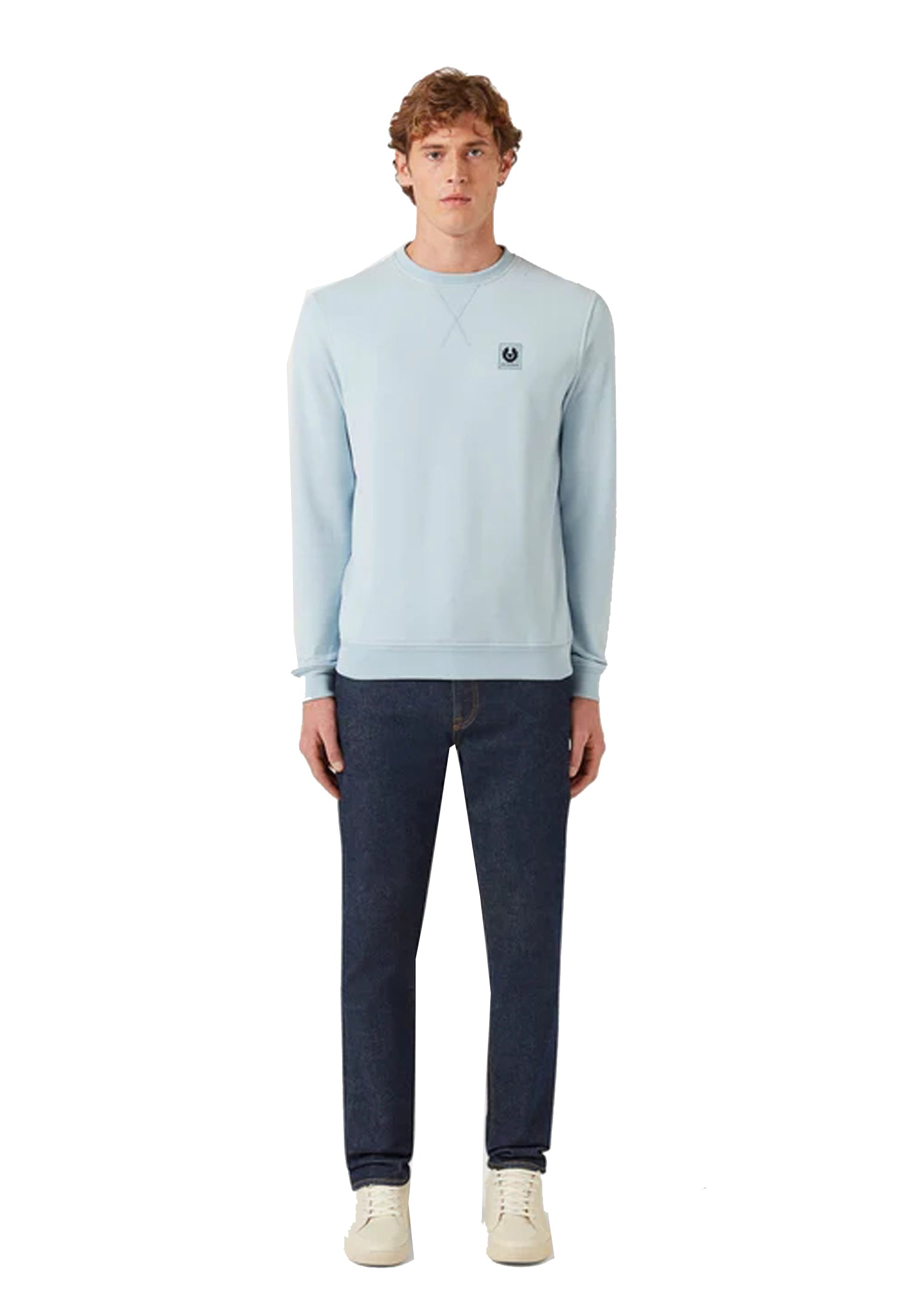 Felpa girocollo azzurro Belstaff P26 100049 Sky BlueSky Blue BELSTAFF 