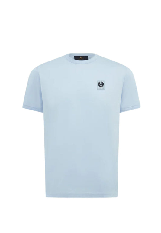 T-shirt girocollo azzurra cotone Belstaff P26 100055 Sky BlueSky Blue BELSTAFF 