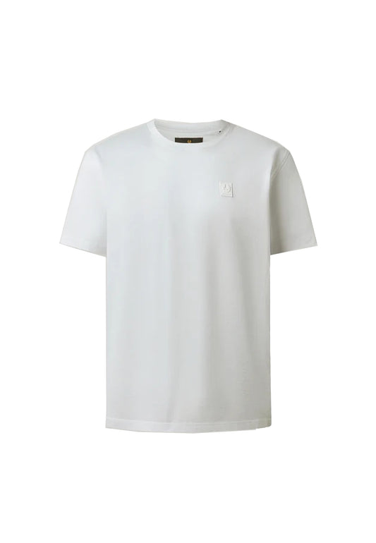 T-shirt girocollo cotone bianca Steel Belstaff P26 106039 WhiteWhite BELSTAFF 