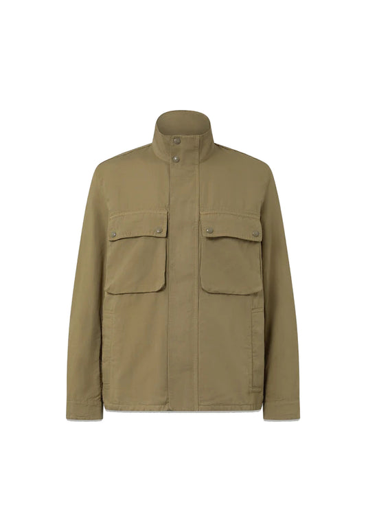 Giacca verde militare misto cotone lino Hayfield Belstaff P26 106115 Fatigue GreenFatigue Green BELSTAFF 