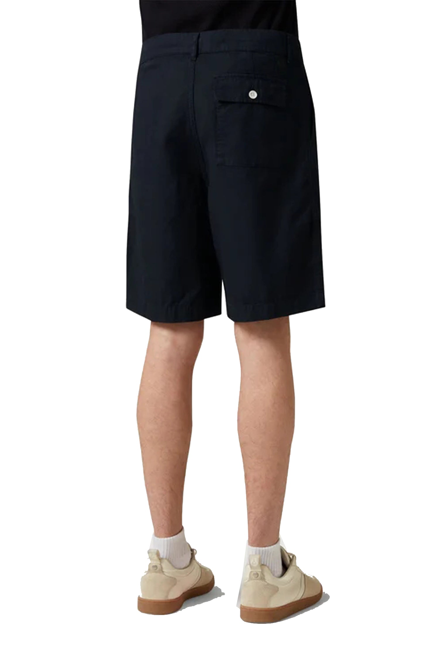 Pantaloni corti bermuda cotone e lino blu Belstaff P26 106385 Dark InkDark Ink BELSTAFF 