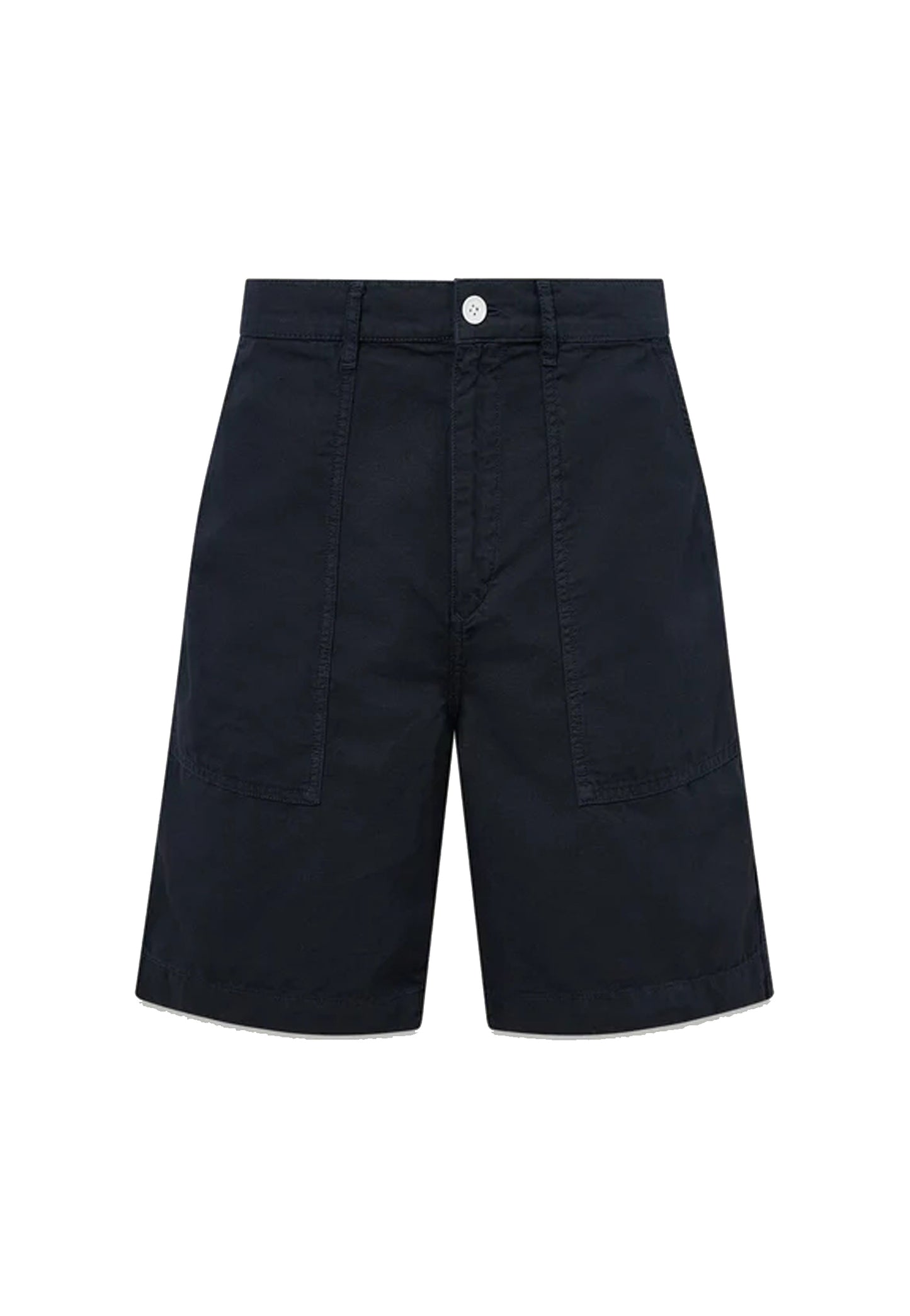 Pantaloni corti bermuda cotone e lino blu Belstaff P26 106385 Dark InkDark Ink BELSTAFF 