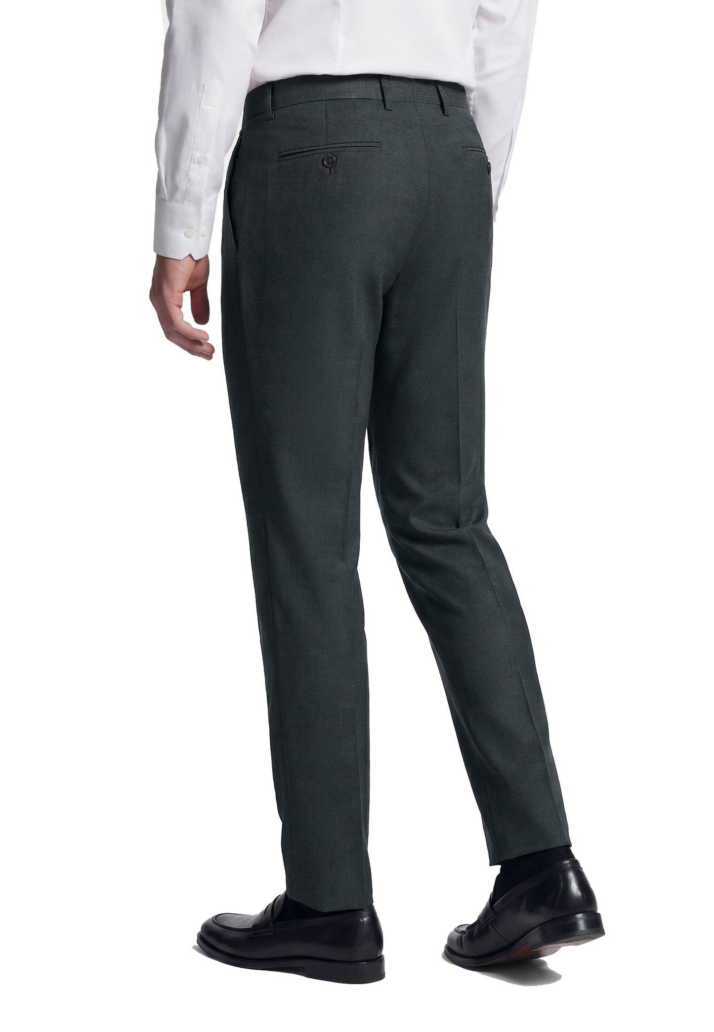 Pantaloni classici verde scuro chino Messina Benvenuto P26 3938 5675 //590 BENVENUTO. 