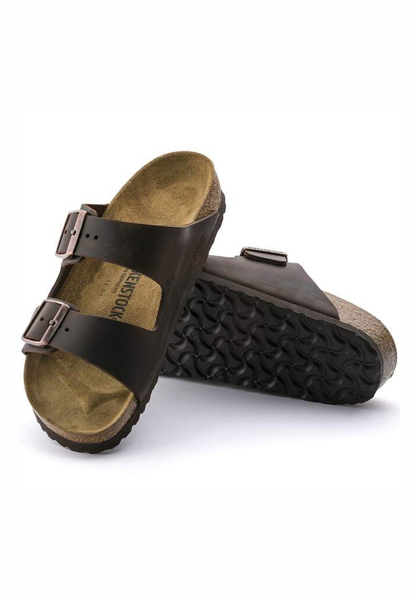 Ciabatte sandali marrone scuro pelle oliata Habana Birkenstock P26 052533 BI-C3 BIRKENSTOCK 