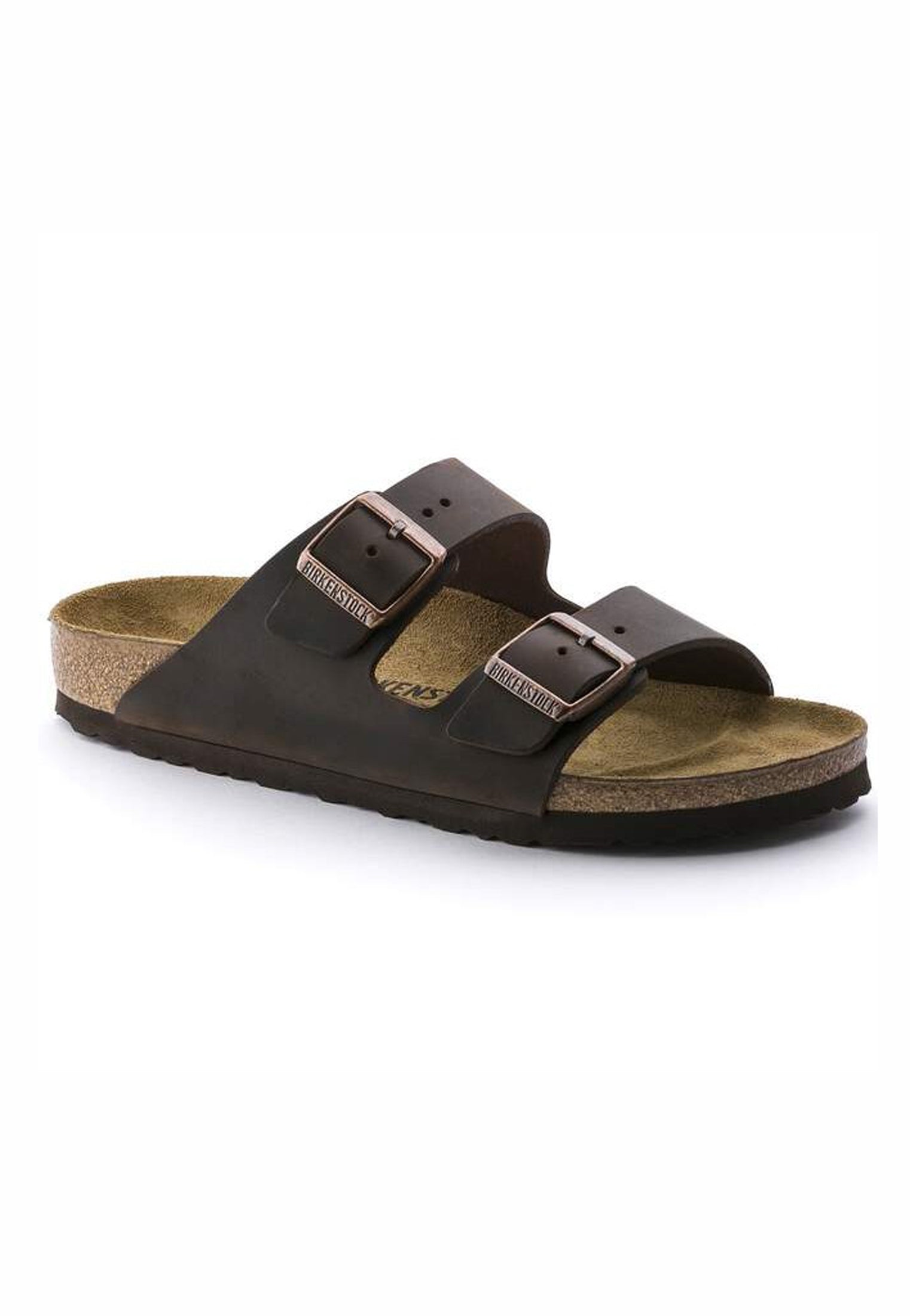 Ciabatte sandali marrone scuro pelle oliata Habana Birkenstock P26 052533 BI-C3 BIRKENSTOCK 