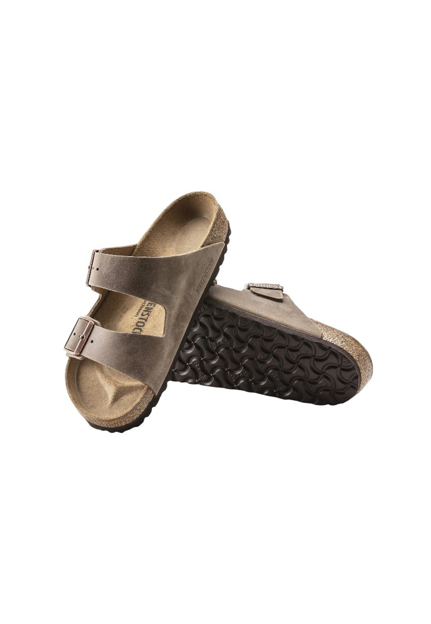 Ciabatte sandali pelle marrone Arizona Birkenstock P26 352203 BI-C3 BIRKENSTOCK 