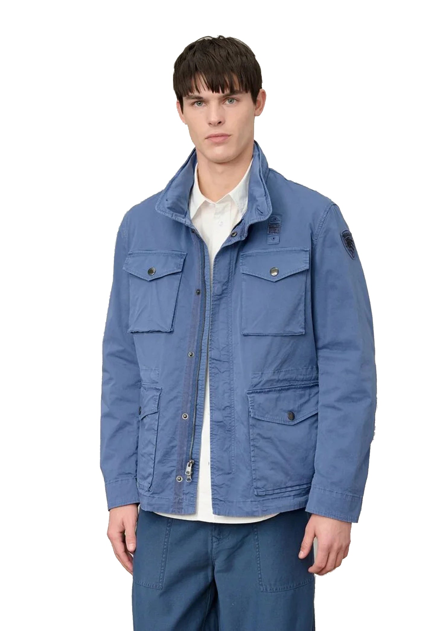 Giacca leggera cotone blu indico Ashmont Dyed Blauer P26 26SBLUB04119 007449890 BLAUER 