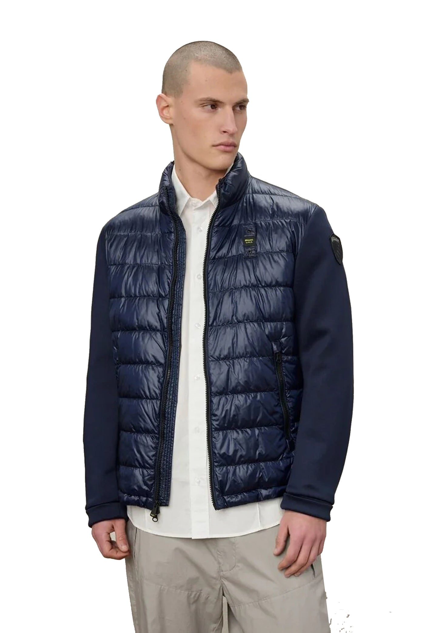 Giubbotto blu imbottito leggero Scuba Hebron Blauer P26 26SBLUC02207 007459888 BLAUER 