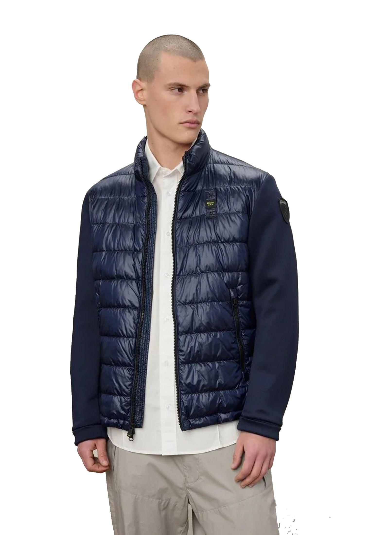 Giubbotto blu imbottito leggero Scuba Hebron Blauer P26 26SBLUC02207 007459888 BLAUER 