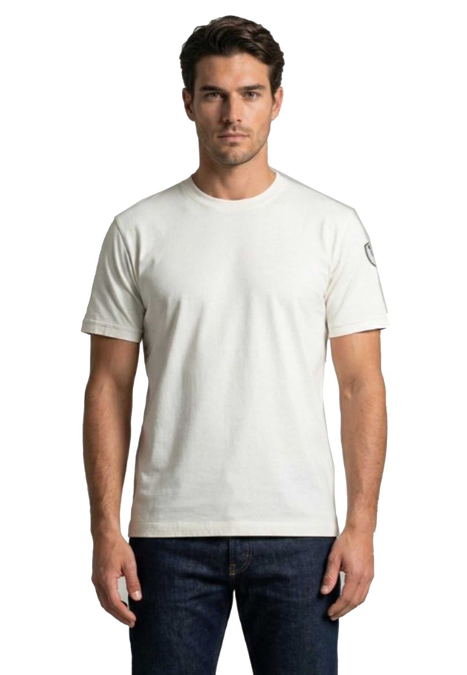 T-shirt girocollo cotone bianca Hanson Blauer P26 26SBLUH02068 007439102 BLAUER 