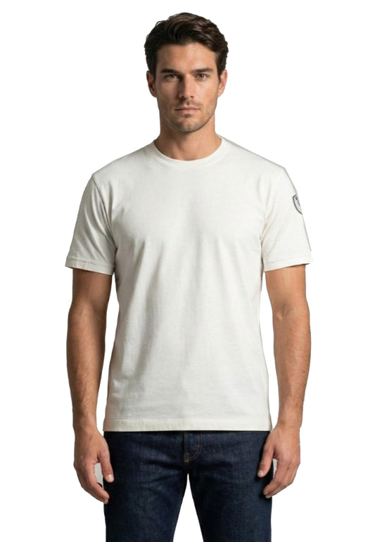 T-shirt girocollo cotone bianca Hanson Blauer P26 26SBLUH02068 007439102 BLAUER 