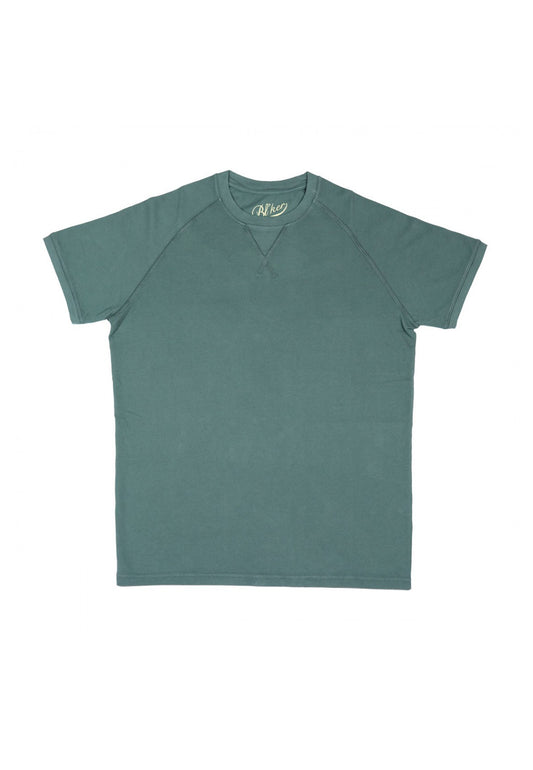 T-shirt girocollo verde Manica Corta Salem Raglan piquet Blker P26 1006-03 Green BLKER 
