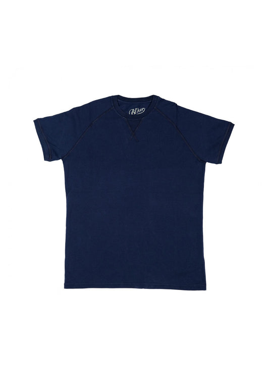 T-shirt girocollo blu Manica Corta Salem Raglan piquet Blker P26 1006-03 Navy BLKER 