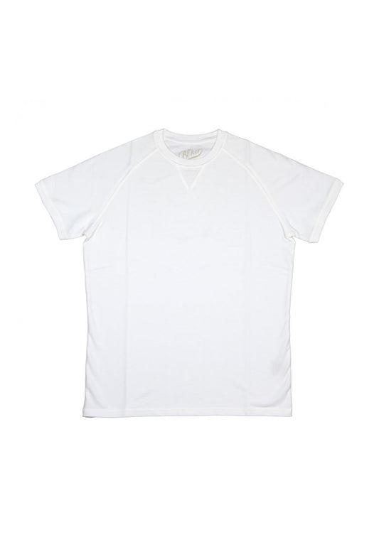 T-shirt girocollo bianca Manica Corta Salem Raglan piquet Blker P26 1006-03 White BLKER 