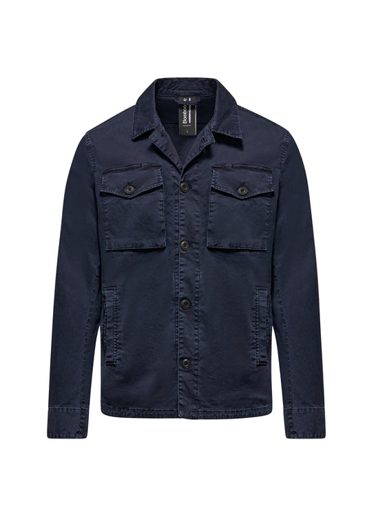 Giubbotto blu gabardina cotone leggero Bomboogie P26 JM8017GBT6 297297 BOMBOOGIE 