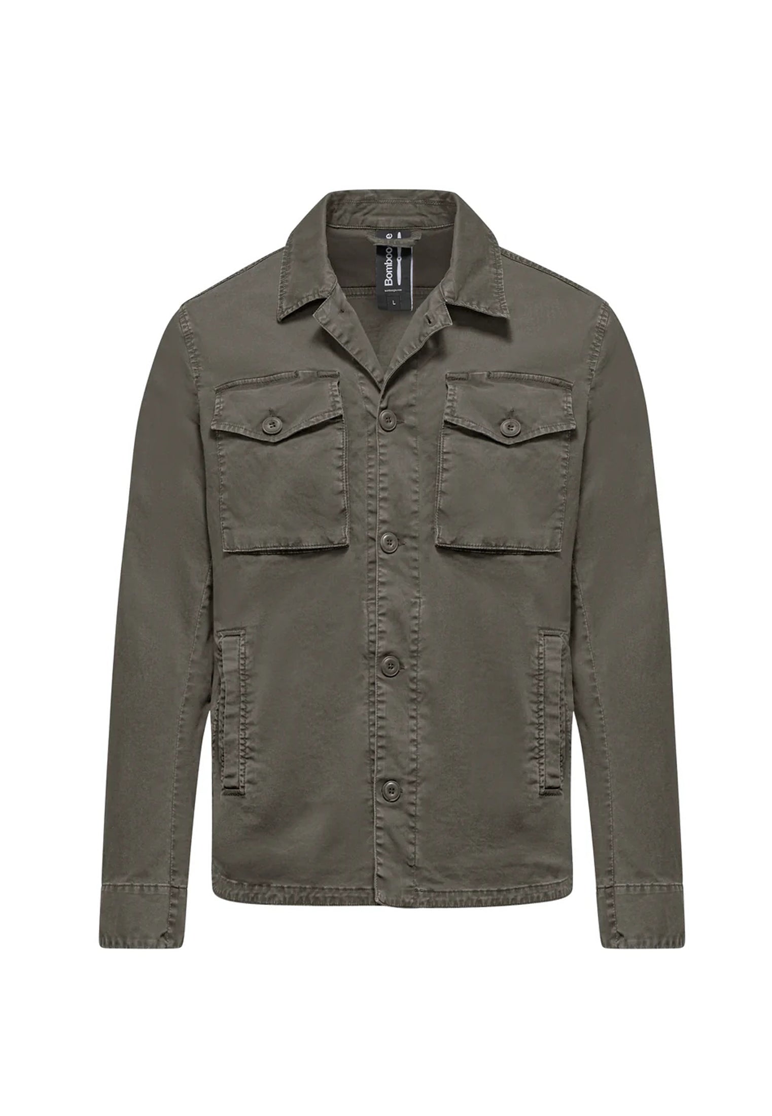 Giubbotto verde gabardina cotone leggero Bomboogie P26 JM8017GBT6 350350 BOMBOOGIE 