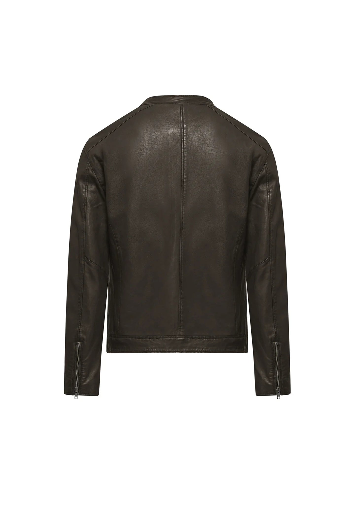 Giacca pelle agnello marrone collo coreana Bomboogie P26 JMROYLGS6 163163 BOMBOOGIE 
