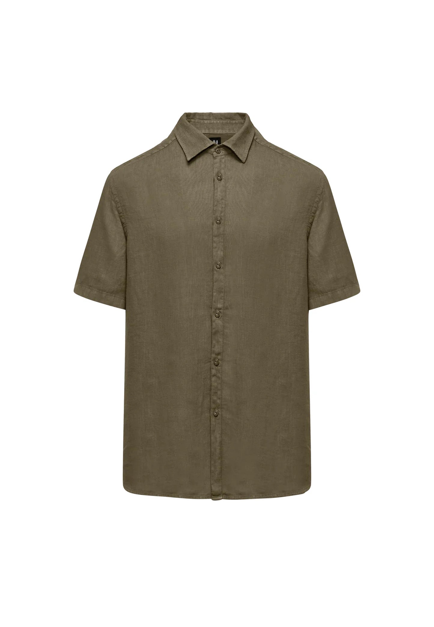 Camicia lino manica corta regular fit verde Bomboogie P26 SM7790LI2 350350 BOMBOOGIE 