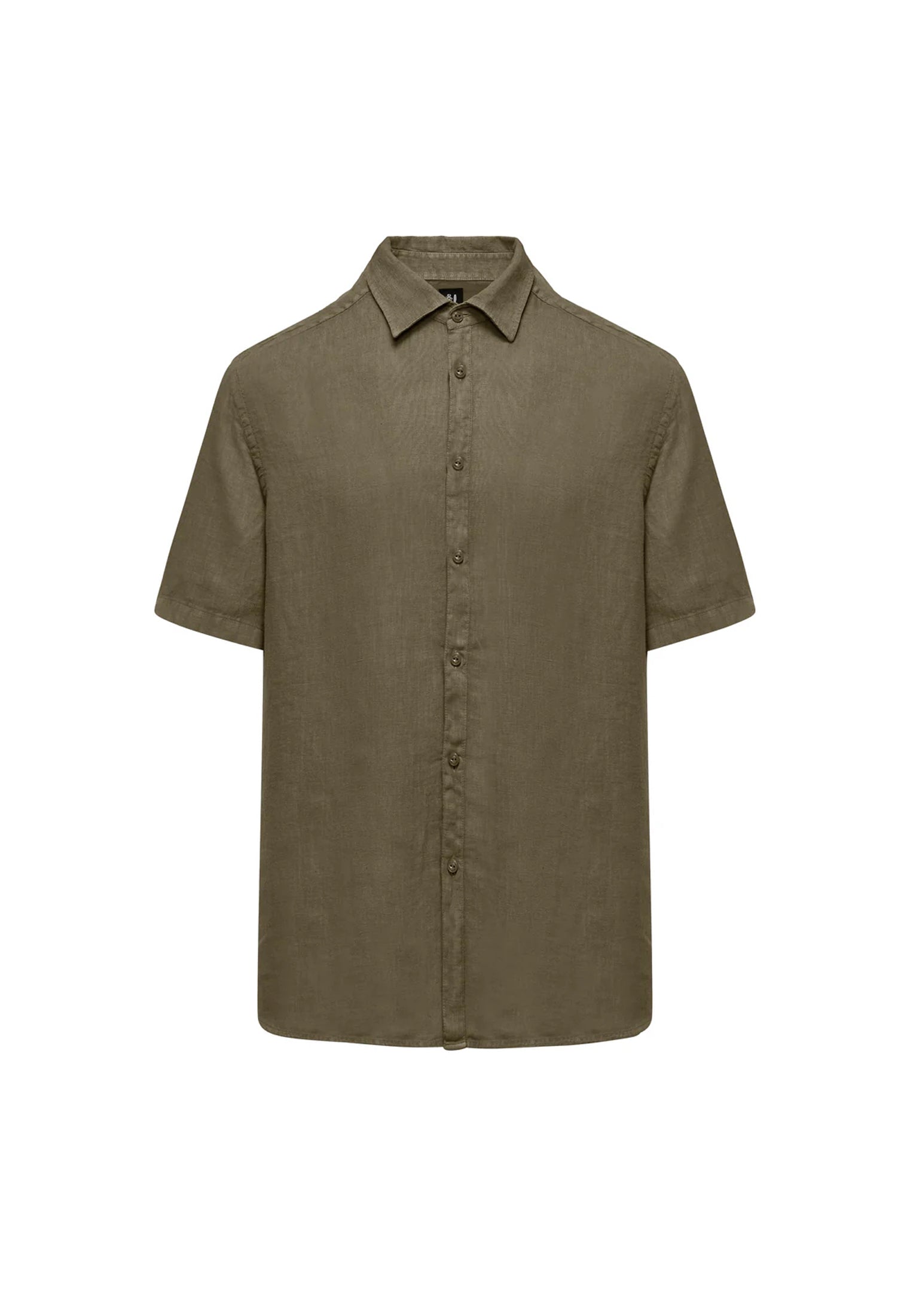 Camicia lino manica corta regular fit verde Bomboogie P26 SM7790LI2 350350 BOMBOOGIE 