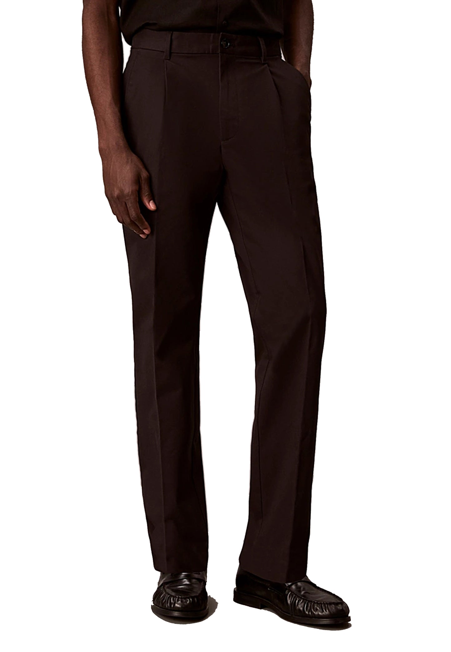 Pantaloni chino cotone neri Calvin Klein P26 LV04LF625GUB1 UB1UB1 CALVIN KLEIN 