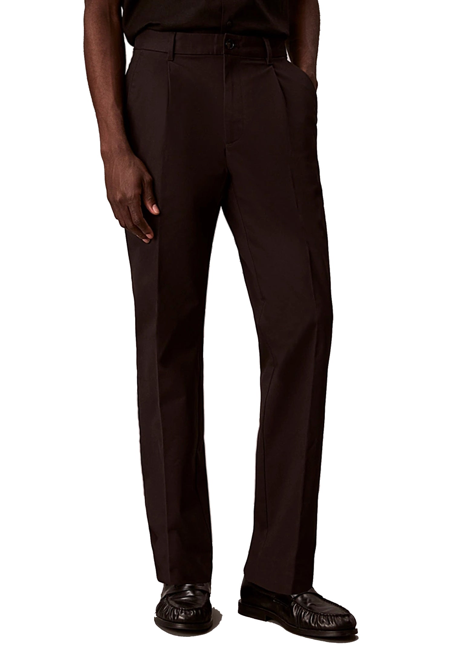 Pantaloni chino cotone neri Calvin Klein P26 LV04LF625GUB1 UB1UB1 CALVIN KLEIN 