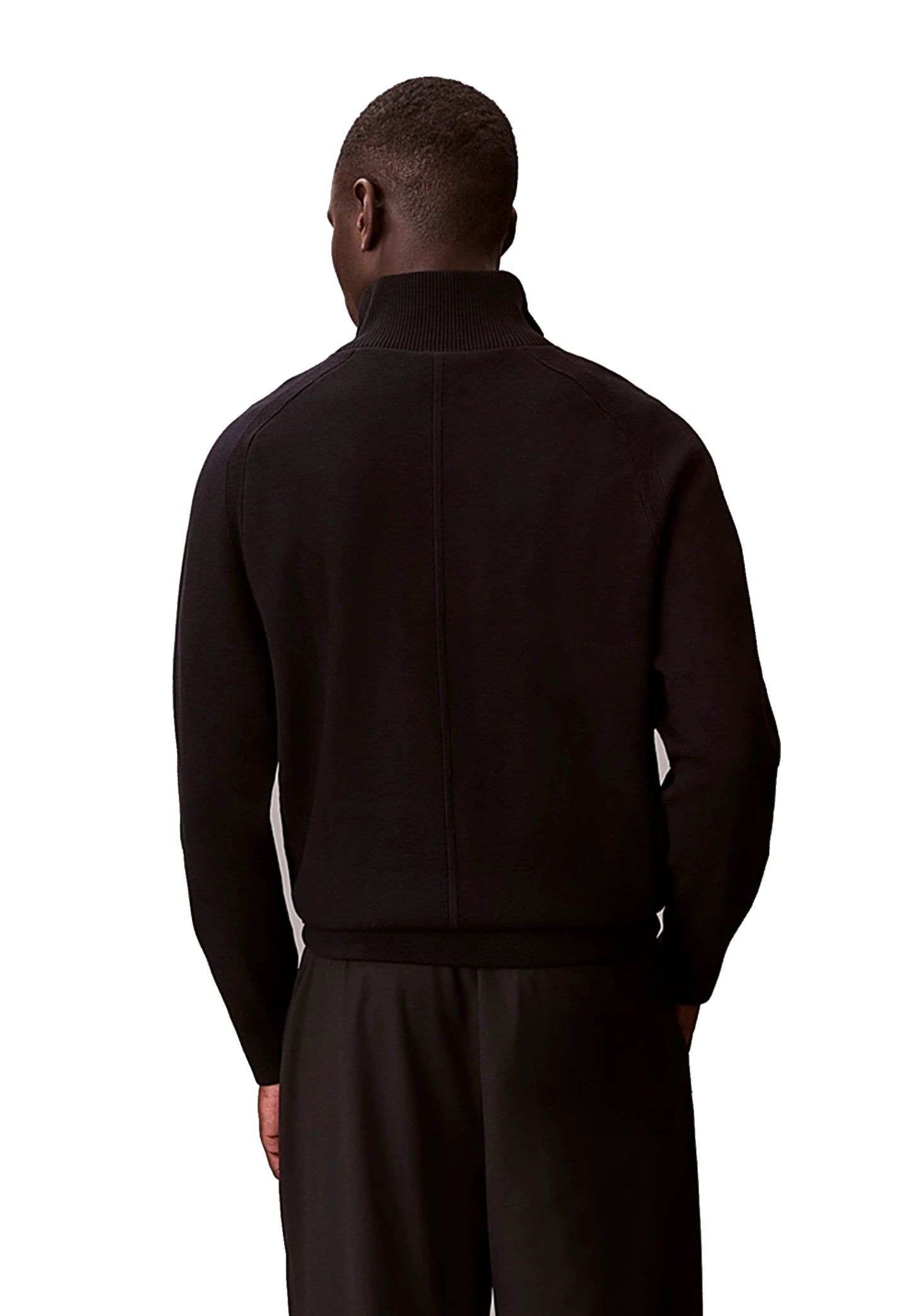 Maglia nera mezza zip tecnica Calvin Klein P26 LV040BM333UB1 UB1UB1 CALVIN KLEIN PRE 