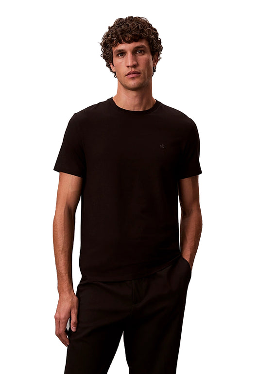 T-shirt nera girocollo cotone Liquid Touch Calvin Klein P26 LV04LC240GUB1 UB1UB1 CALVIN KLEIN PRE 